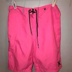 PINK SWIM SHORTS